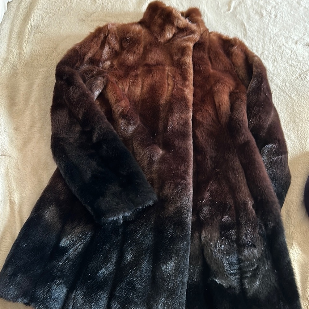🔥🔥ombre  fur coat